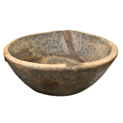 Misa z drewna egzotycznego Brąz XXL 74cm